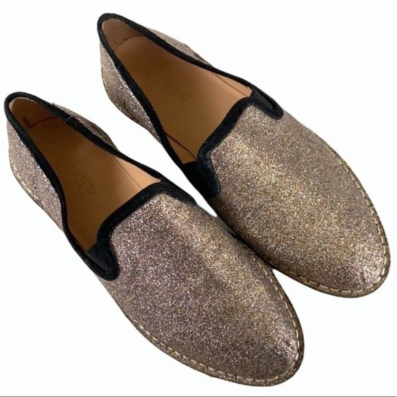 J. Crew Shoes - EUC J. Crew glittery flats
